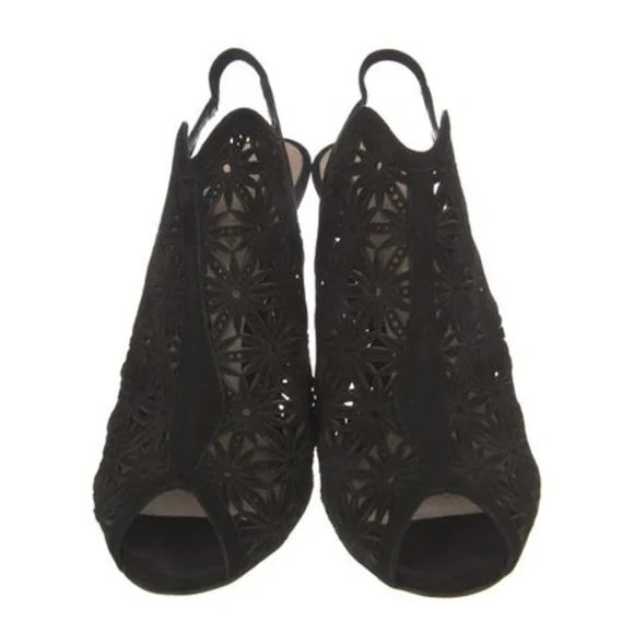 Nicholas Kirkwood Black Lace Stilletto Heels Sandals 40 9 - Picture 3 of 5